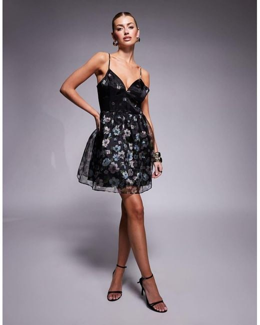 Lulus Blue Tie Back Mini Dress