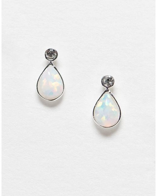 Kingsley Ryan Metallic Opal Teardrop Stud Earrings