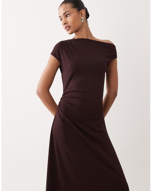 Mango Red Asymmetric Maxi Dress