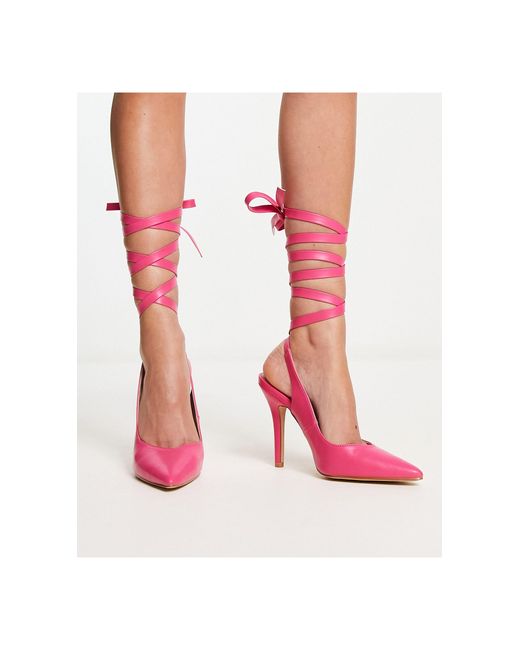 Ishana - scarpe con tacco con laccio alla caviglia di Raid in Pink