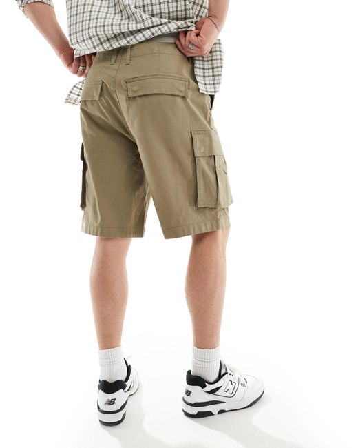 AllSaints White Slane Cargo Shorts for men