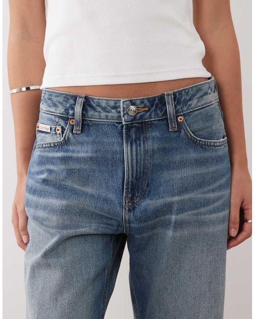 Calvin Klein Blue 90S Straight Leg Jeans