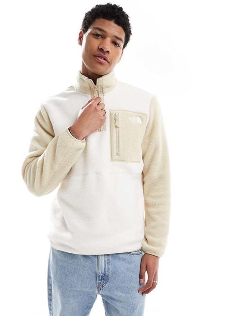 The North Face White Yumiori 1/4 Zip Fleece for men
