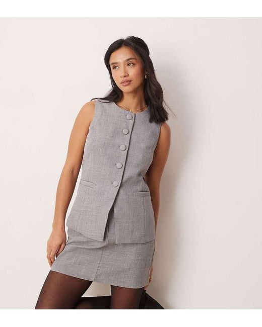 New Look Brown Longline Tailored Waistcoat Co-Ord