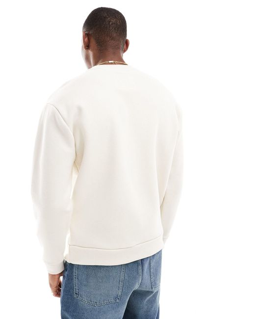 Hollister – locker geschnittenes sweatshirt in White für Herren
