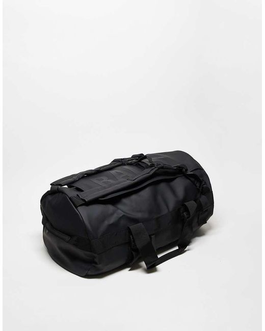 Rains Black Texel Waterproof 56l Duffle Backpack