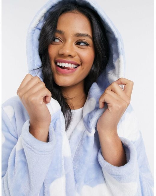 blue cloud dressing gown Something Blue Cloud Robe and Slip dress