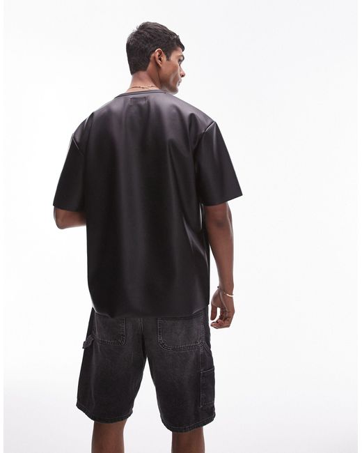 T-shirt oversize di Topman in Black da Uomo