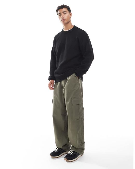Jack & Jones Blue Oversize Fluffy Jumper for men