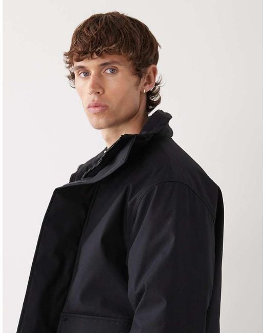 Weekday Black Utility Padded Jacket for men