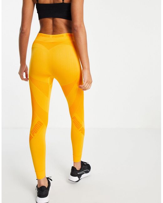puma yellow leggings