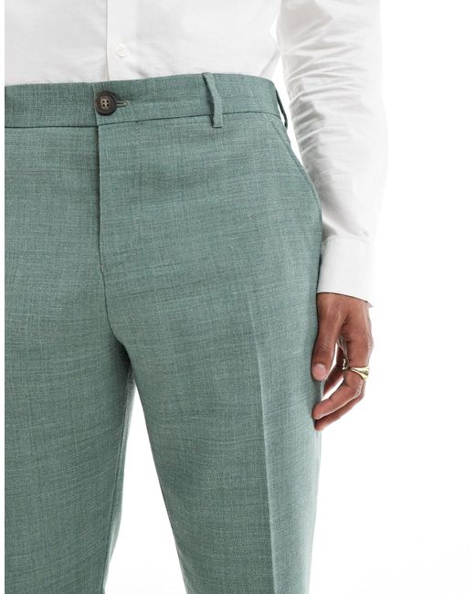 Pantaloni da abito slim verdi di SELECTED in Green da Uomo