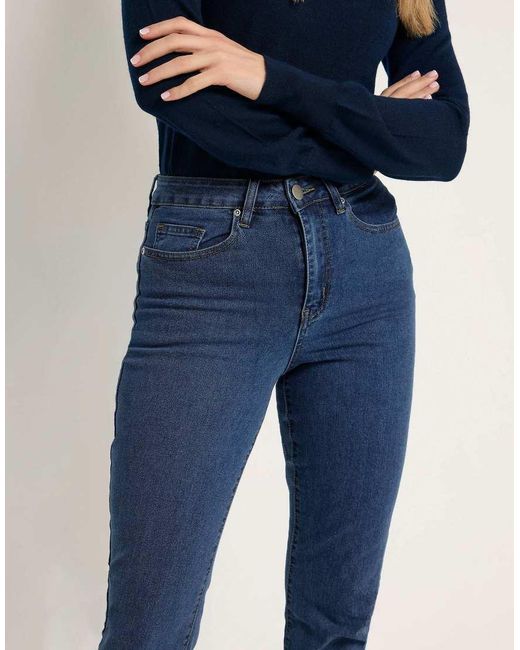Long Tall Sally Blue Stretch Straight Leg Jeans