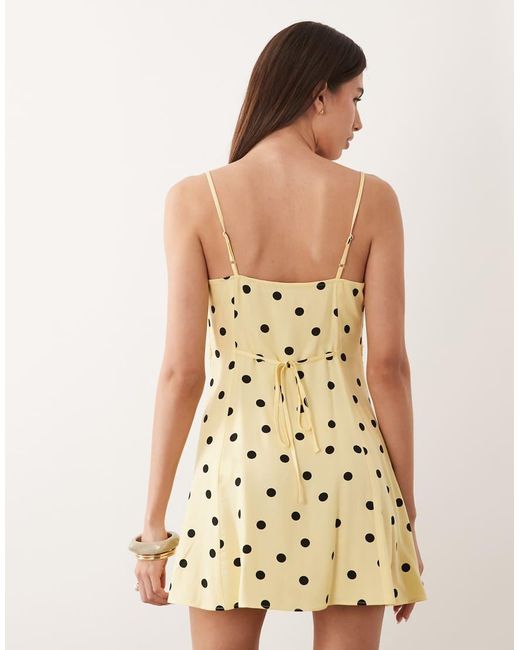 Nobody's Child Natural Cerys Ruched Detail Cami Mini Dress