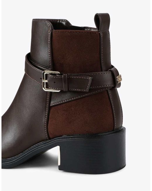 KG by Kurt Geiger Black Helen Low Ankle Boots