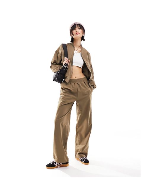 Noisy May Metallic Ankle Trouser Co-ord