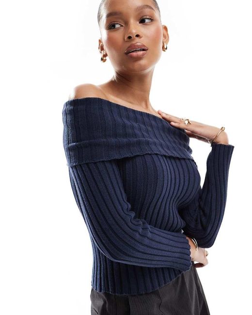 Top A Coste di Pull&Bear in Blue