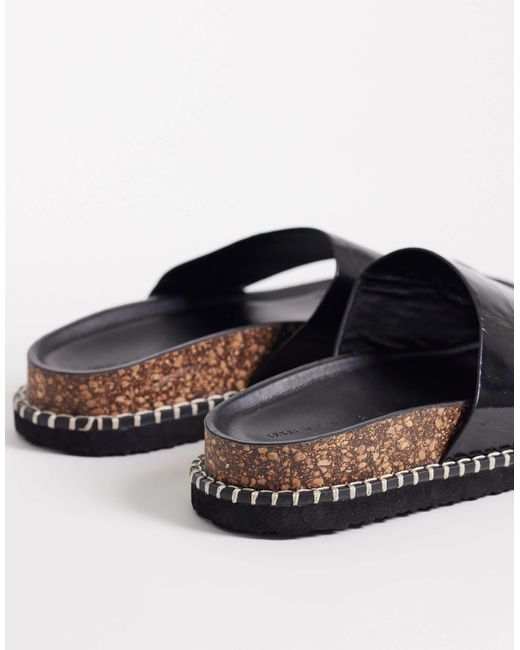 ASOS White Floris Toe Loop Flat Sandals