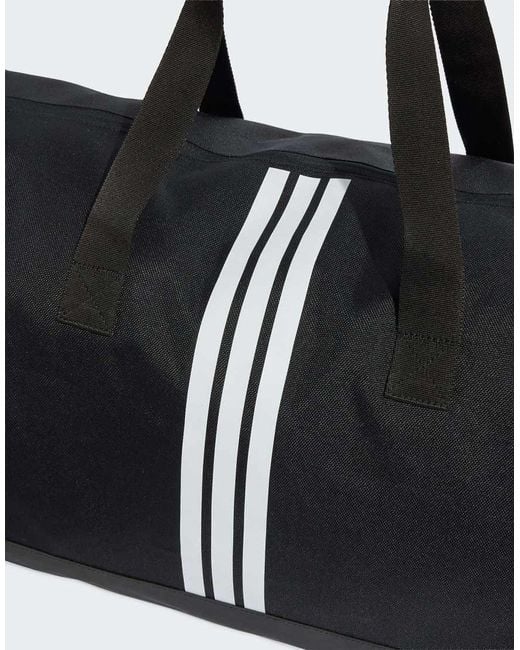 Adidas Originals Black 3 Stripes Weekender Duffel Bag Large