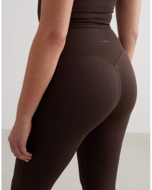 Aim'n Brown Chocolate Shape Seamless Flare Petite Tights