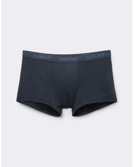 Intimissimi Blue Microfibre Boxers With Logo for men