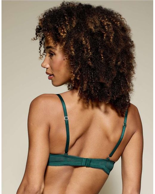 KBX Green Alice Padded Plunge Bra