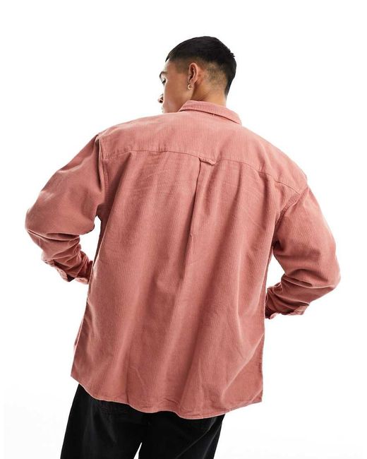 Camisa Extragrande Estilo 90S De Pana De De ASOS de hombre de color Pink