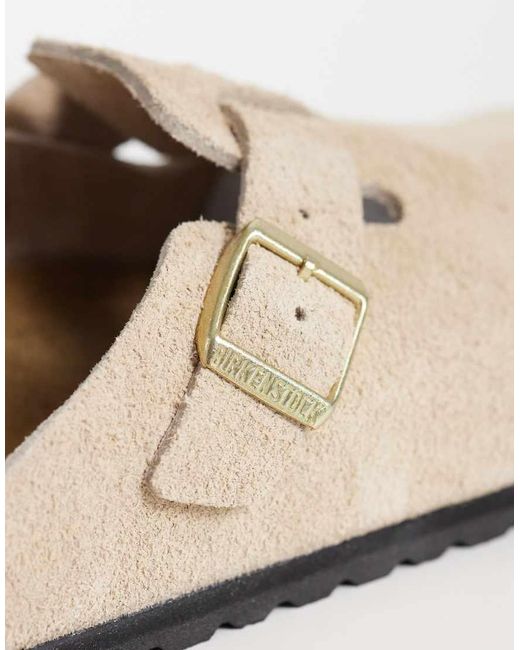 Birkenstock Blue Boston Suede Clog