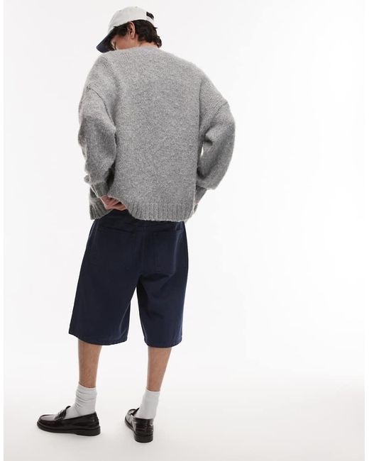 Topman Short Van Keperstof in het White voor heren