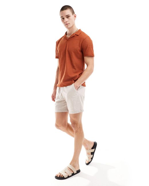 ASOS Orange Polo Shirt for men
