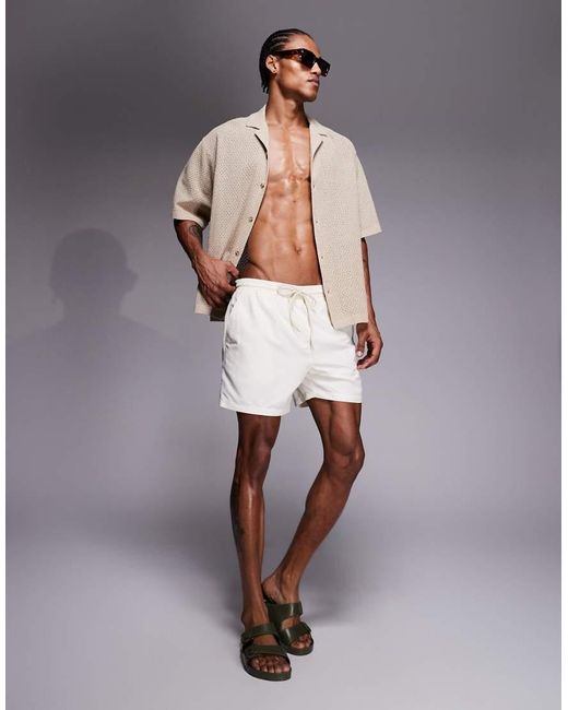 South Beach Natural Swim Shorts for men