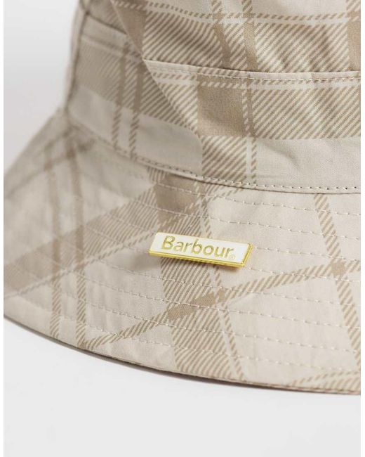 Barbour Natural Transport Logo Bucket Hat for men