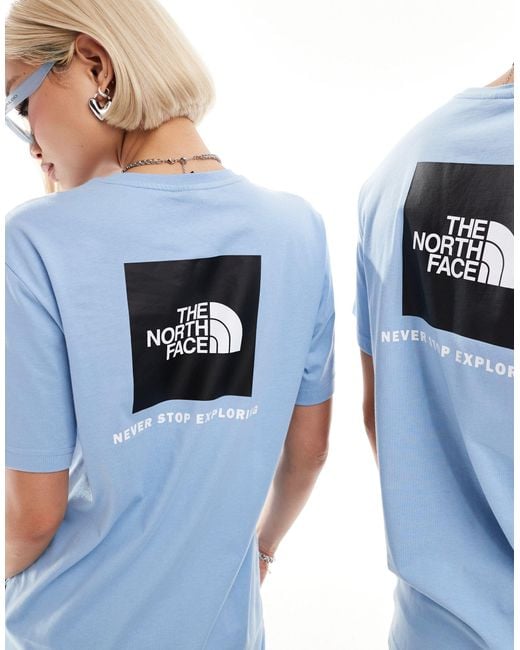 The North Face Blue Redbox Backprint T-shirt