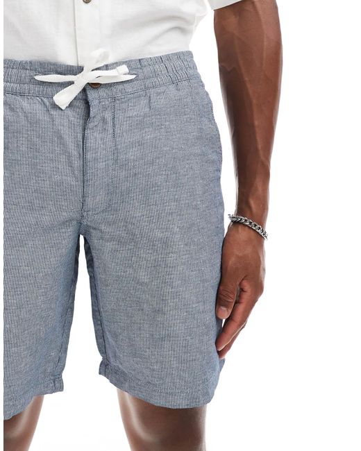 Superdry – the merchant store – shorts aus leinen in Gray für Herren