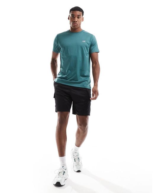 New Balance Blue Sport Essentials T-Shirt for men