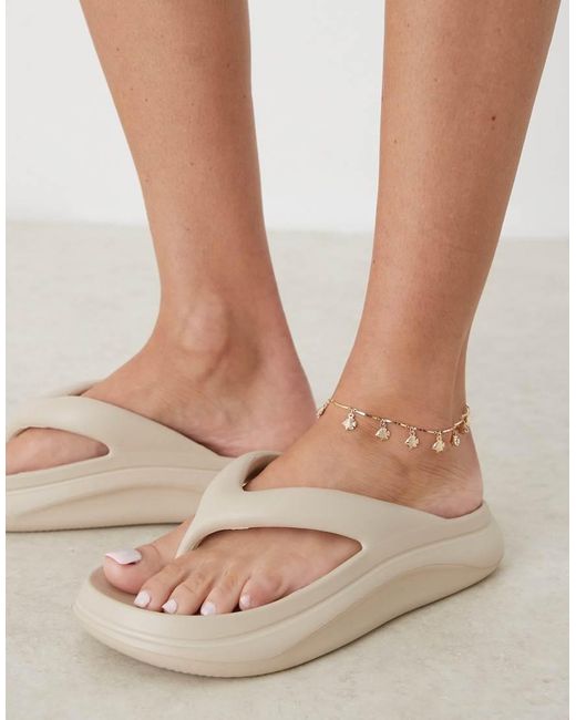 ASOS Enkelbandje Met Visdetails in het Natural