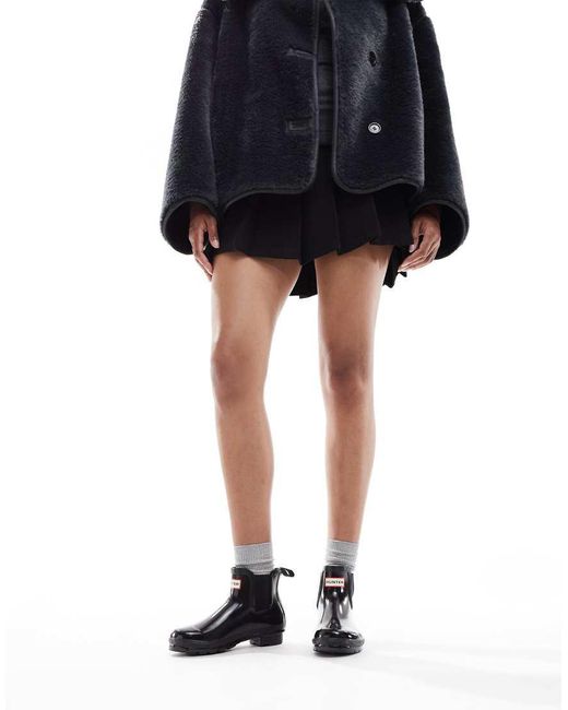 Hunter Black Original Chelsea Wellington Boot