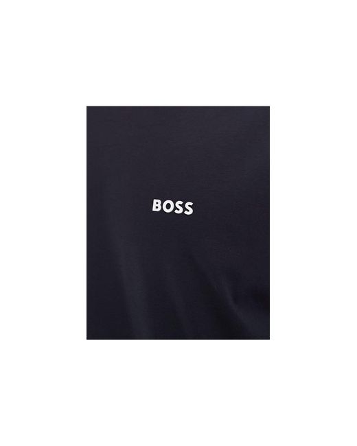 Boss Blue Long Sleeve T-shirt for men