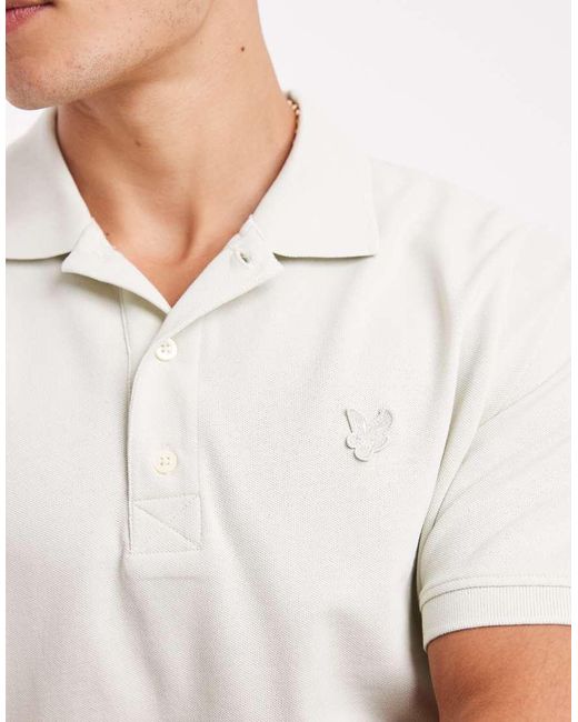 Lyle & Scott White Ss Polo Shirts Superfine Polo Shirt for men