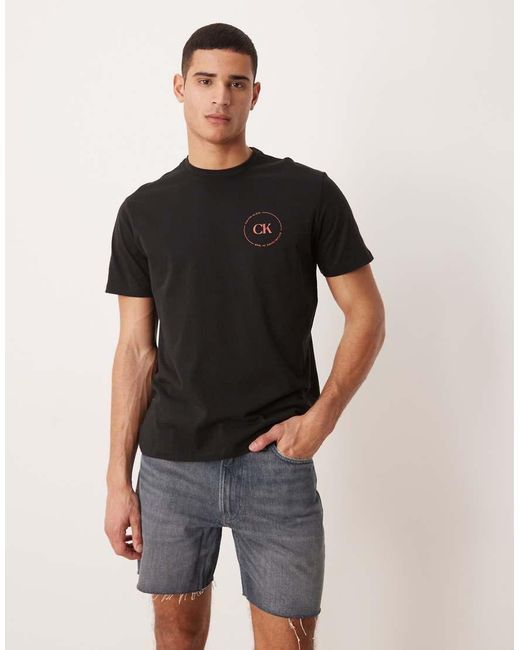 Calvin Klein Black Denim Shorts for men