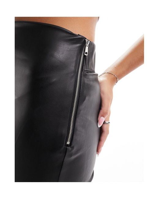 French Connection Black Skinny Faux Leather leggings