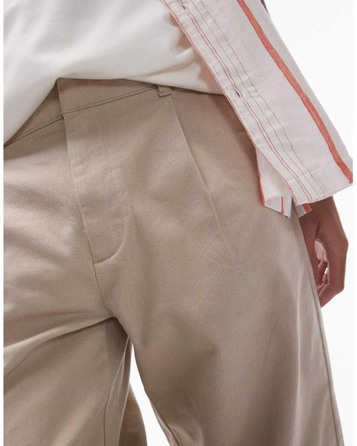Topman Natural Tapered Chino Pants for men