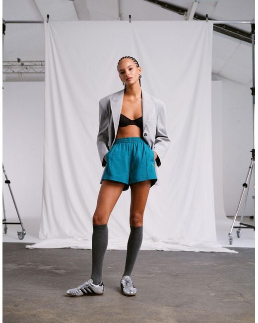 Adidas Gray Originals X Asos Mini Shorts