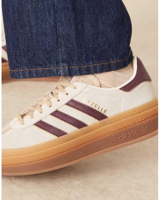 Adidas Originals Brown Gazelle Bold Trainers