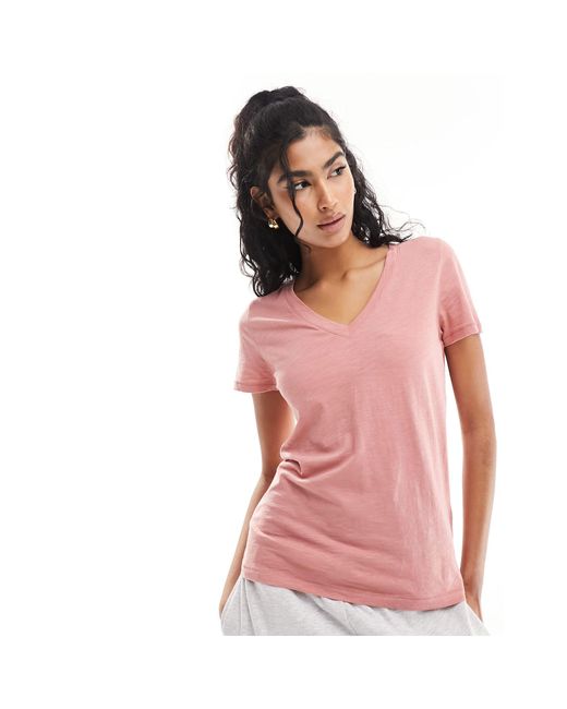 Madewell Pink V Neck T-shirt