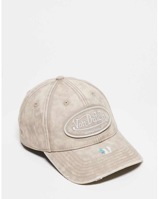 Von Dutch Natural Db Denever Washed Cap