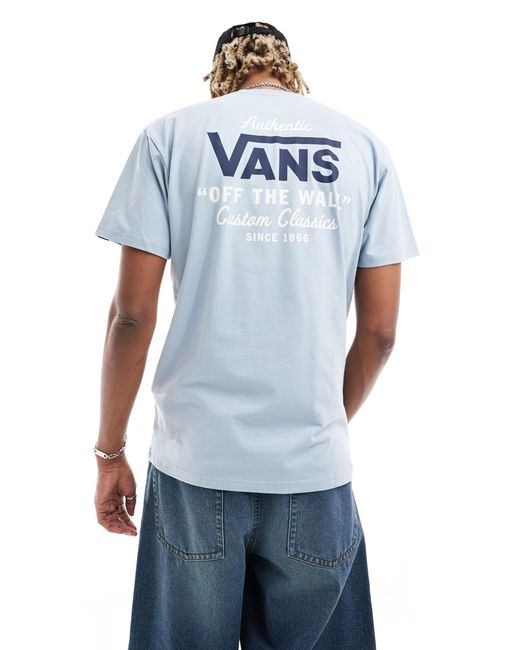 Vans – holder – klassisches t-shirt in Blue für Herren