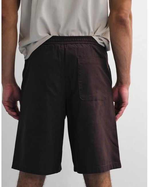 Only & Sons White Wide Fit Short With Linen for men