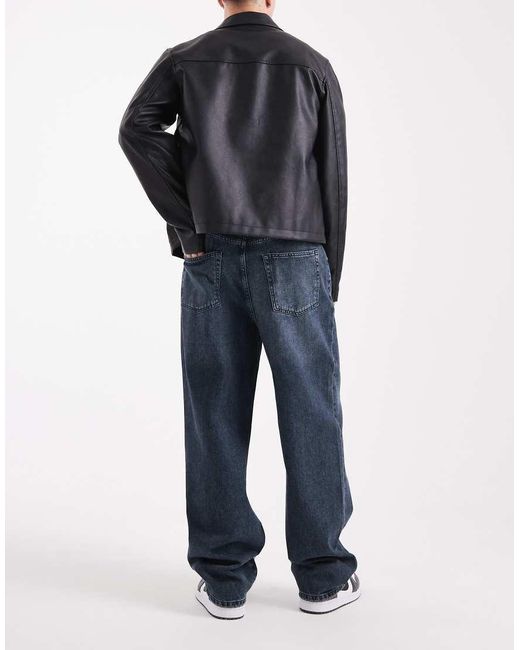Vaqueros Azul Negruzco De Corte Suelto Fade De -Negro Only & Sons de hombre de color Blue
