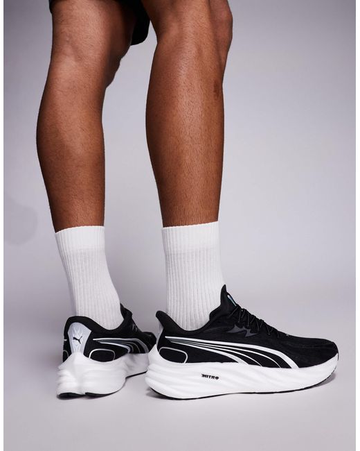 PUMA Black Velocity Nitro 4 Trainers for men